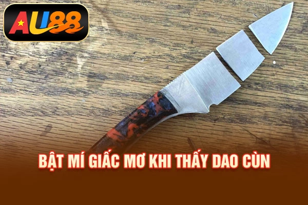 Mơ Thấy Dao Đánh Con Gì? Điềm Báo Quan Trọng Nên Biết Bật mí giấc mơ khi thấy dao cùn